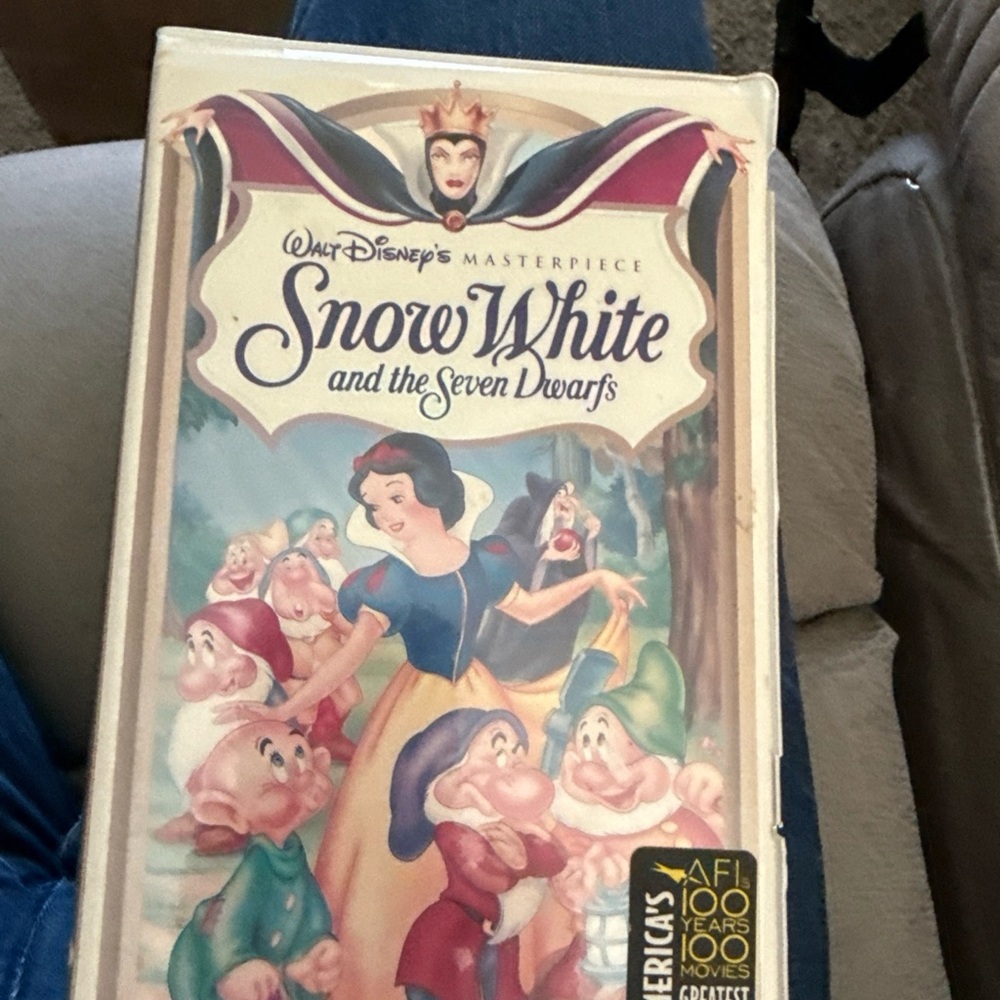 Disney Black VHS Tape - Snow White